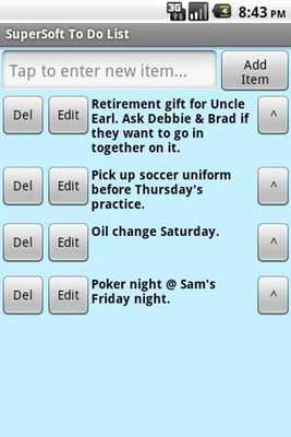 Emulate Android APK SS To Do List Free