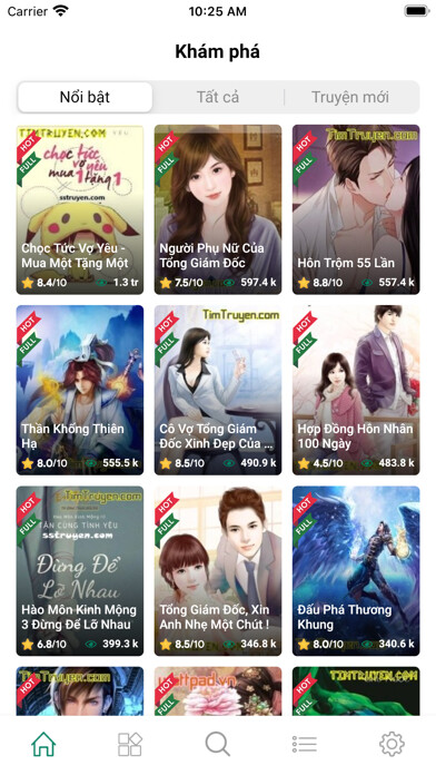 Emulate iPhone app SSTruyen Official using MyAndroid