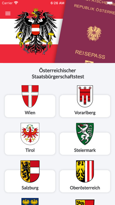 Emulate iPhone app Staatsbürgerschaft Österreich using MyAndroid Emulate iPhone app Staatsbürgerschaft Österreich using MyAndroid