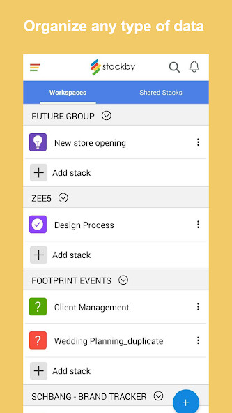Run android online APK Stackby from MyAndroid or emulate Stackby using MyAndroid