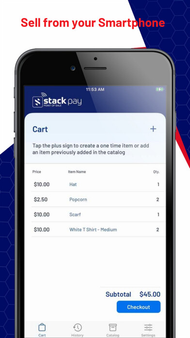 Emulate iPhone app Stack Pay Point of Sale using MyAndroid