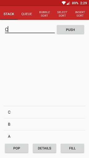 Emulate Android APK Stack Queue And Sorting Emulate Android APK Stack Queue And Sorting