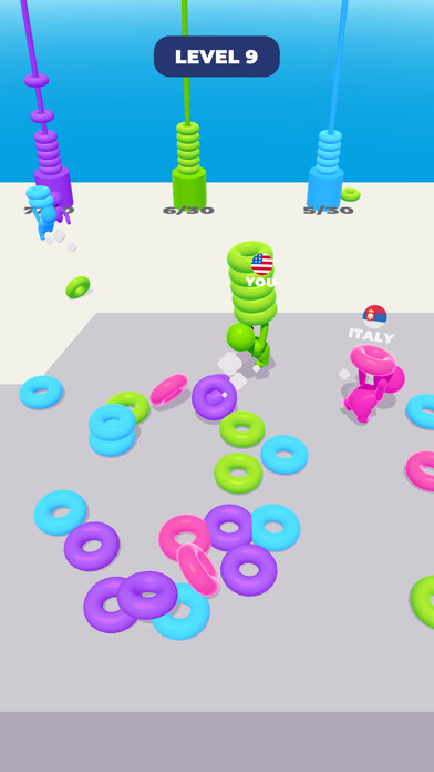 Emulate iPhone app Stack Rings! using MyAndroid