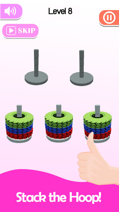Emulate iPhone app Stack Sort - Color Hoop using MyAndroid Emulate iPhone app Stack Sort - Color Hoop using MyAndroid