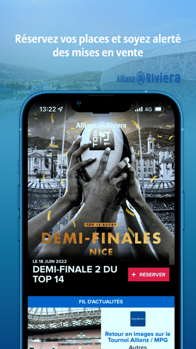 Emulate iPhone app Stade Allianz Riviera Nice using MyAndroid Emulate iPhone app Stade Allianz Riviera Nice using MyAndroid