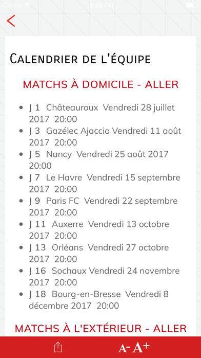 Emulate iPhone app Stade Brestois 29 using MyAndroid