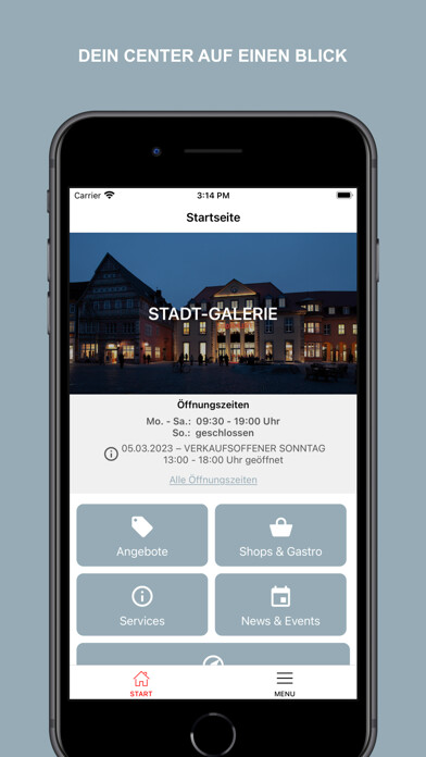 Emulate iPhone app Stadtgalerie Hameln using MyAndroid Emulate iPhone app Stadtgalerie Hameln using MyAndroid