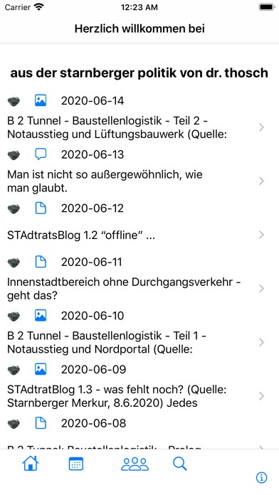 Emulate iPhone app STAdtratBlog using MyAndroid