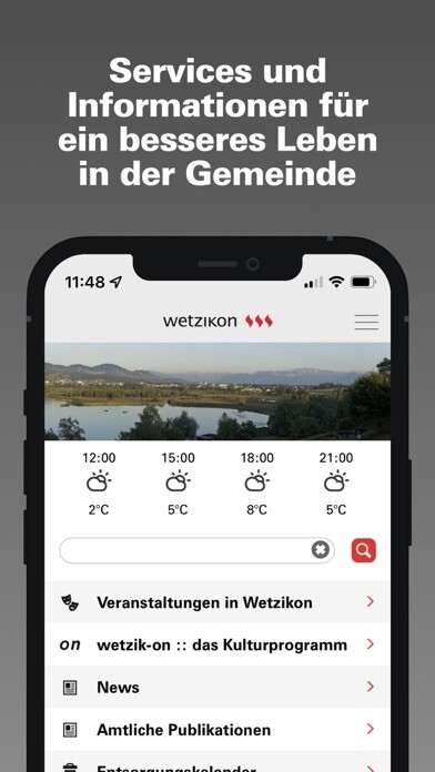 Emulate iPhone app Stadt Wetzikon using MyAndroid Emulate iPhone app Stadt Wetzikon using MyAndroid