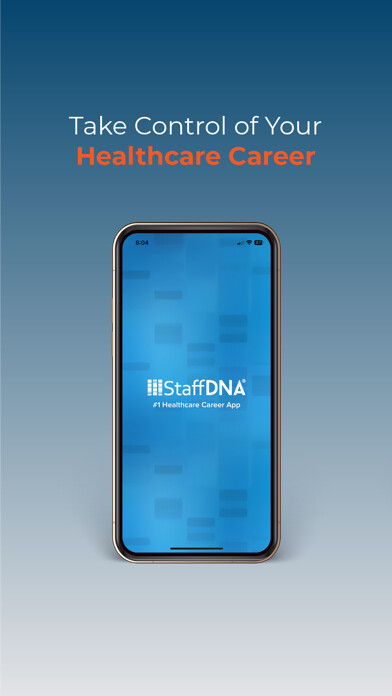 Emulate iPhone app StaffDNA - Healthcare Jobs using MyAndroid