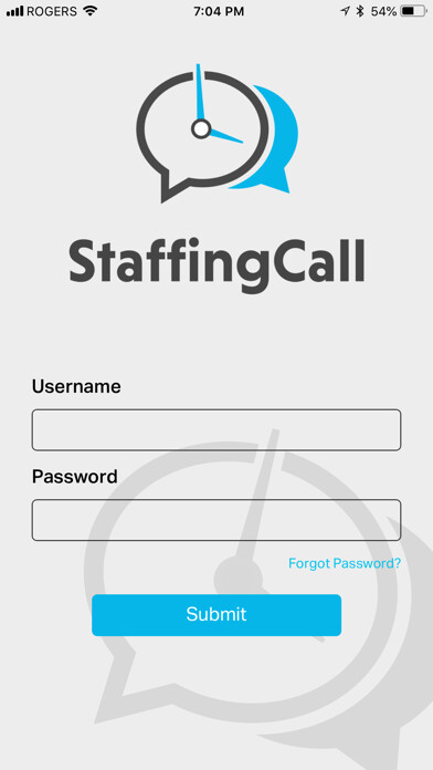 Emulate iPhone app StaffingCall using MyAndroid