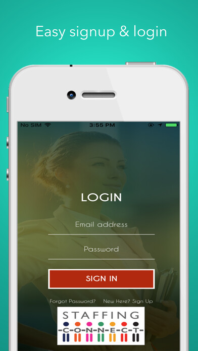 Emulate iPhone app Staffing Connect using MyAndroid