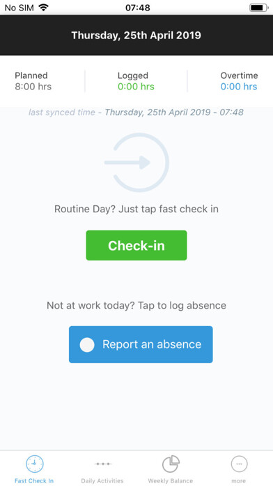Emulate iPhone app Staff Times - My Time using MyAndroid Emulate iPhone app Staff Times - My Time using MyAndroid