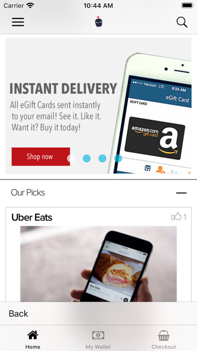 Emulate iPhone app Staff Treats Discounts using MyAndroid