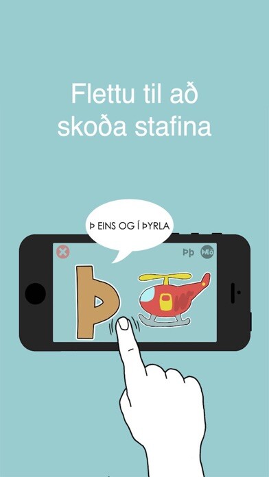 Emulate iPhone app Stafirnir okkar using MyAndroid