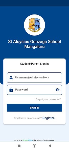Emulate Android APK St Aloysius Gonzaga School