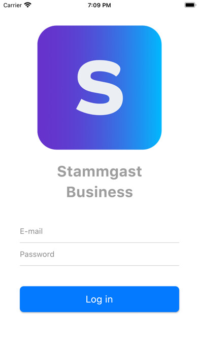 Emulate iPhone app Stammgast: odměny za věrnost using MyAndroid