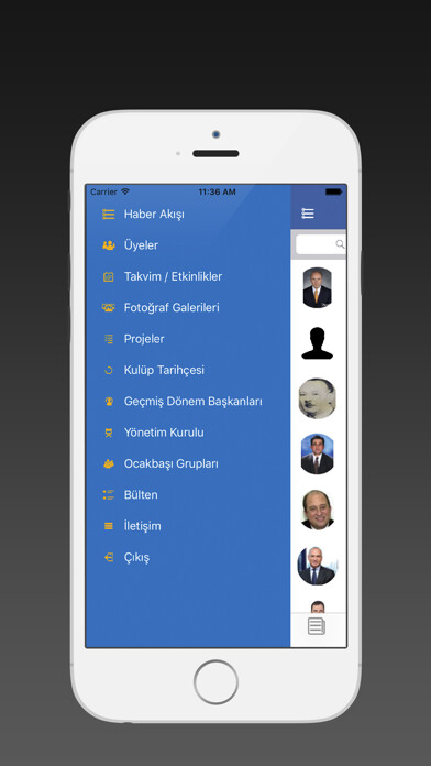 Emulate iPhone app İstanbul Rotary using MyAndroid