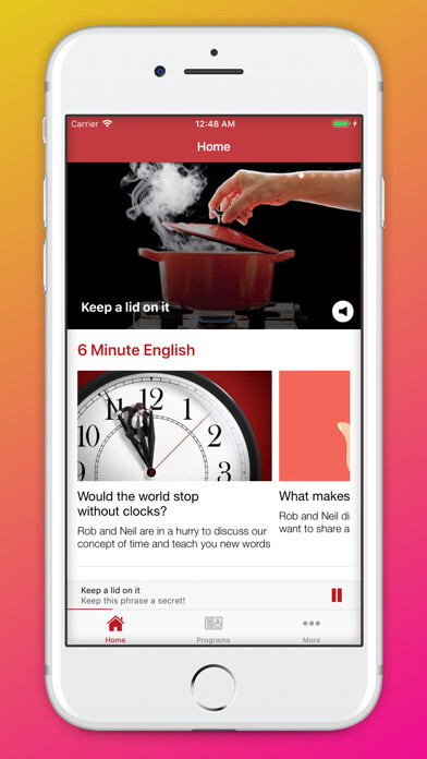 Emulate iPhone app Standard English Learning using MyAndroid