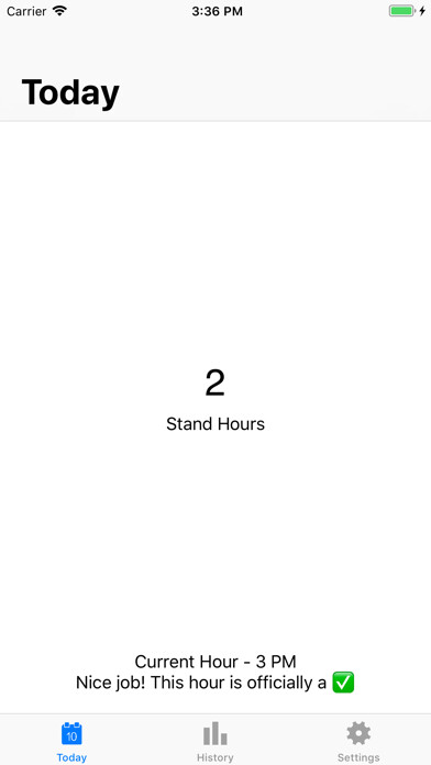 Emulate iPhone app Stand Hours using MyAndroid
