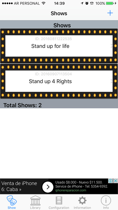 Emulate iPhone app Stand Up Studio using MyAndroid