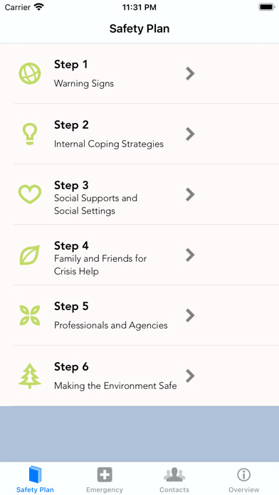 Emulate iPhone app Stanley-Brown Safety Plan using MyAndroid Emulate iPhone app Stanley-Brown Safety Plan using MyAndroid