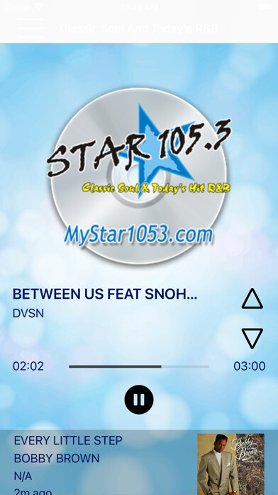 Emulate iPhone app Star 105.3 LIVE using MyAndroid Emulate iPhone app Star 105.3 LIVE using MyAndroid