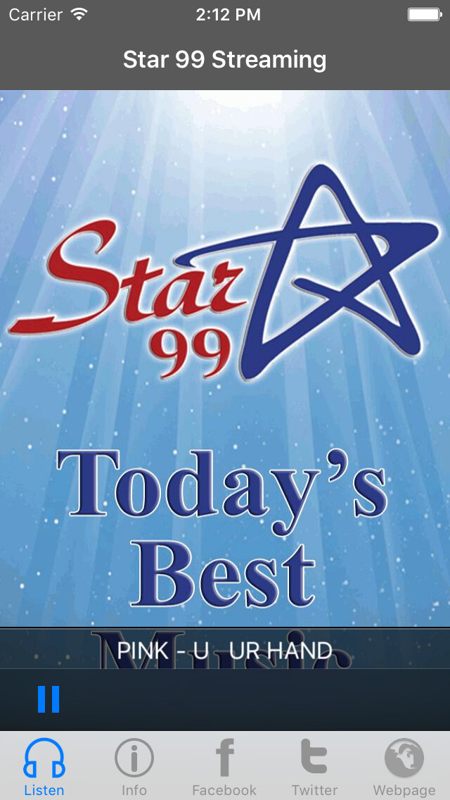 Emulate iPhone app Star 99.1 Streaming using MyAndroid Emulate iPhone app Star 99.1 Streaming using MyAndroid