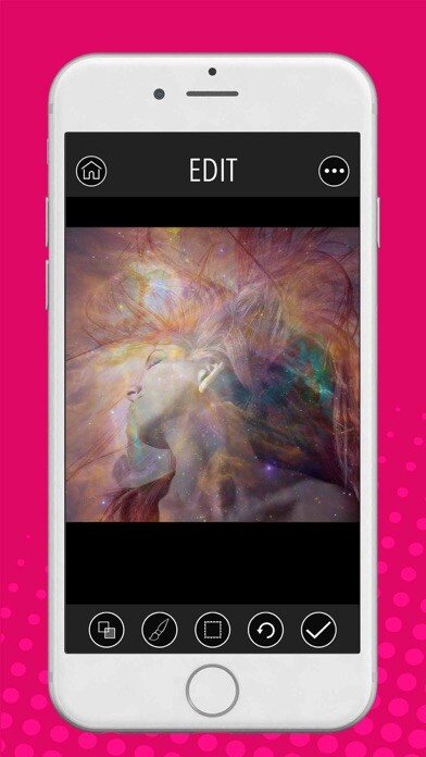 Emulate iPhone app Star Blend™ - Photo Designer using MyAndroid