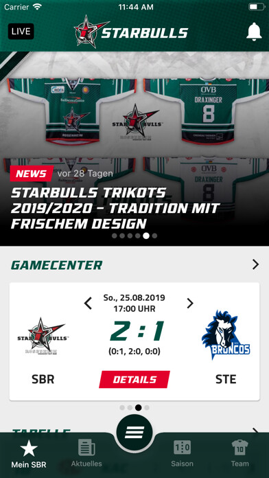 Emulate iPhone app Starbulls Rosenheim using MyAndroid Emulate iPhone app Starbulls Rosenheim using MyAndroid