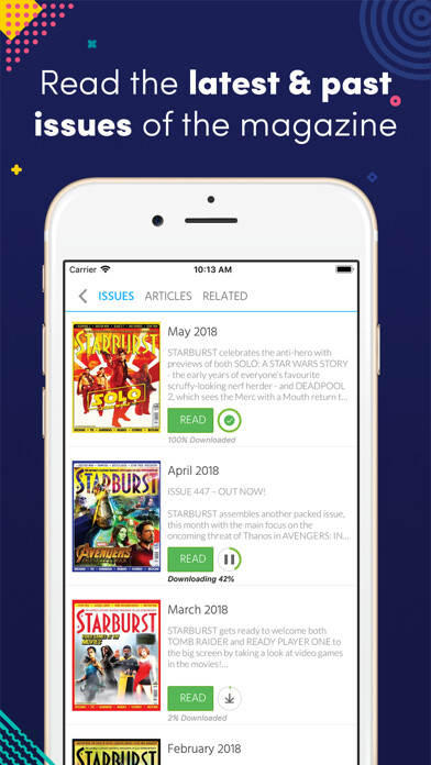 Emulate iPhone app Starburst (Magazine) using MyAndroid