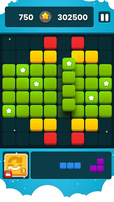 Emulate iPhone app Star Color Blocks using MyAndroid