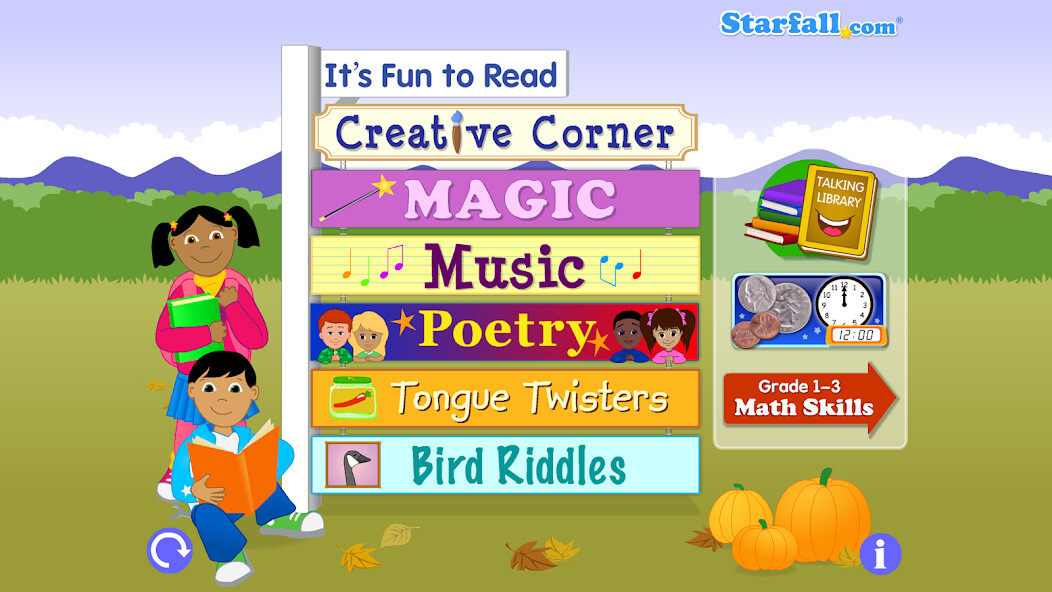 Run android online APK Starfall Its Fun to Read from MyAndroid or emulate Starfall Its Fun to Read using MyAndroid