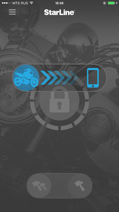 Emulate iPhone app StarLine Moto using MyAndroid