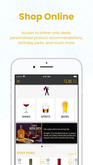 Emulate iPhone app Star Liquor Beer & Wine using MyAndroid