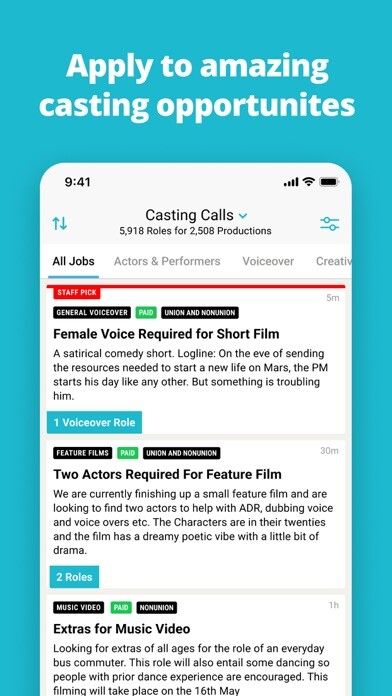 Emulate iPhone app StarNow Audition Finder using MyAndroid Emulate iPhone app StarNow Audition Finder using MyAndroid