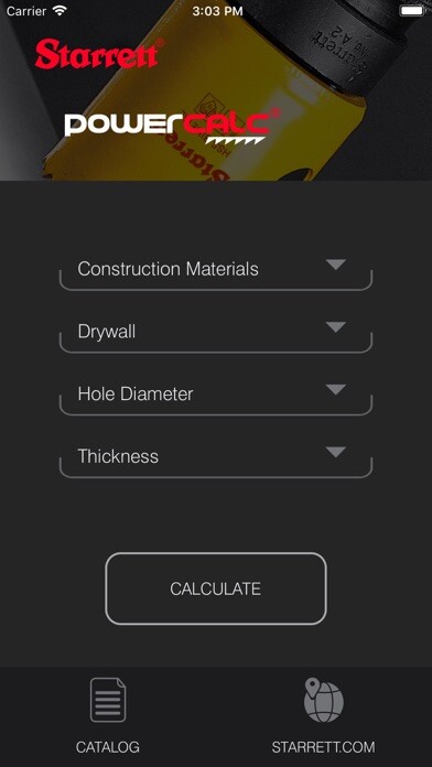 Emulate iPhone app Starrett PowerCalc using MyAndroid Emulate iPhone app Starrett PowerCalc using MyAndroid