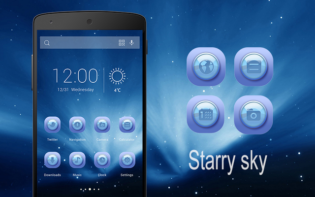 Emulate Android APK Starry Sky-Solo Theme