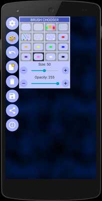 Emulate Android APK Stars drawing on the night sky