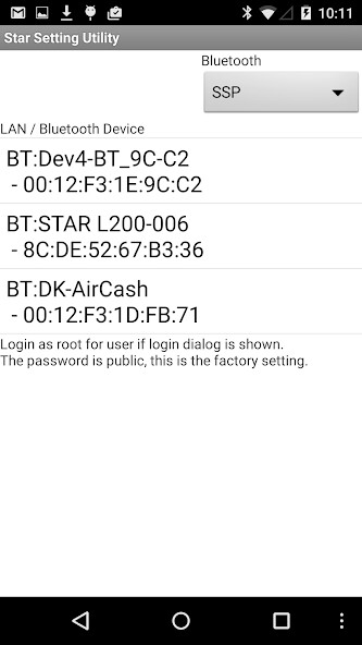 Emulate iPhone app Star Setting Utility using MyAndroid