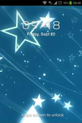 Emulate Android APK Stars Falls Live Wallpaper