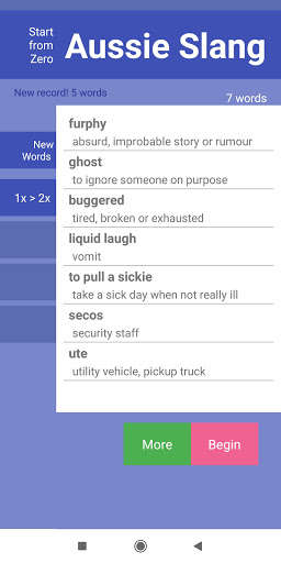 Run android online APK StartFromZero_AussieSlang from MyAndroid or emulate StartFromZero_AussieSlang using MyAndroid