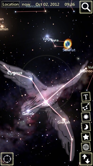 Emulate iPhone app Star Tracker Lite-Live Sky Map using MyAndroid