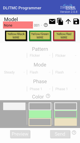 Emulate iPhone app Star Tri-Color Programmer using MyAndroid