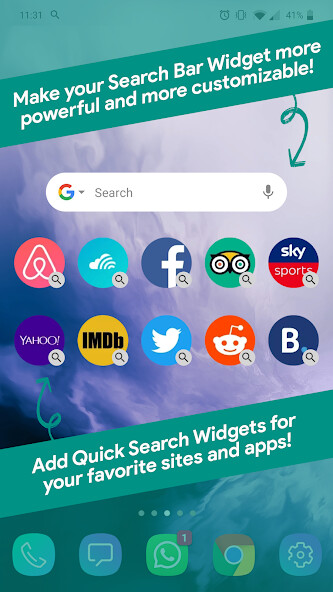 Run android online APK Start Search Bar - custom web search widget from MyAndroid or emulate Start Search Bar - custom web search widget using MyAndroid