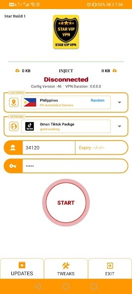 Run android online APK STAR ViP VPN from MyAndroid or emulate STAR ViP VPN using MyAndroid