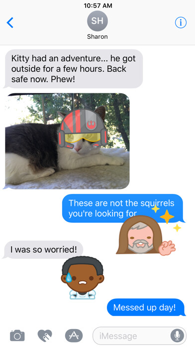 Emulate iPhone app Star Wars Stickers using MyAndroid Emulate iPhone app Star Wars Stickers using MyAndroid
