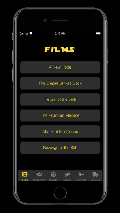 Emulate iPhone app Star Wars Wiki - The Database using MyAndroid Emulate iPhone app Star Wars Wiki - The Database using MyAndroid