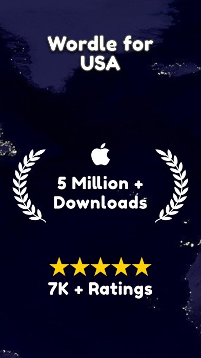 Emulate iPhone app Statele : Worldle for USA Map using MyAndroid