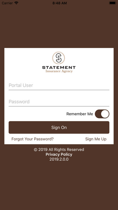 Emulate iPhone app Statement Insurance Agency using MyAndroid Emulate iPhone app Statement Insurance Agency using MyAndroid